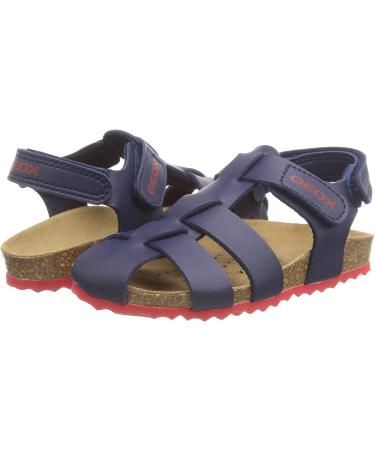 Geox Boy's B Sandal Chalki in Navy Red - Size 9 UK Child - Buy Online on GoSupps.com