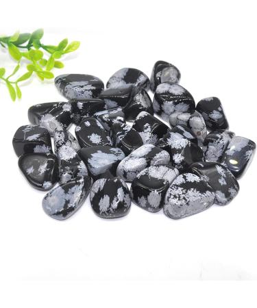 Natural Crystals Snowflake Obsidian Stones Tumbled Bulk Specime DIY Home Aquarium Decoration Gift - Buy Online on GoSupps.com