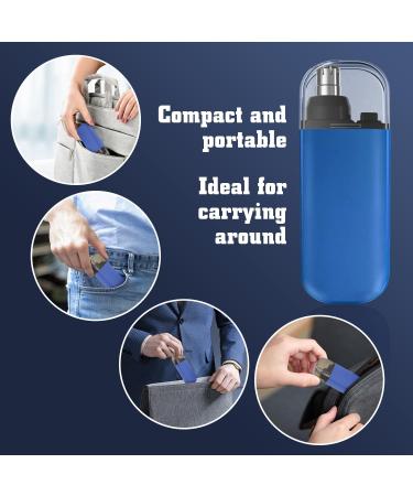 Ear Nose Hair Trimmers for Men Portable Nose Hair Trimmer Nose Hair Trimmer for Men Rechargeable Mini Nose Trimmer Easy to Clean (Blue) One Size Blue - Buy Online on GoSupps.com