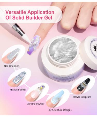  BISHENGYF 30g 3D Gel 2pcs Mermaid Pearl 3D Gel Nail Art Clear Gel - Buy Online on GoSupps.com