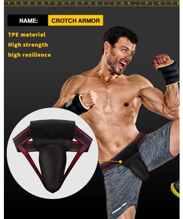 Mens Groin Protector - Boxing, MMA, Kickboxing & Muay Thai Abdominal Guard - Buy Online on GoSupps.com