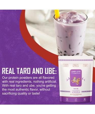 Taro Ube Boba Tea Protein Powder | 26g Whey Protein Isolate | No Added Sugars | High Protein Bubble Tea Mix - Buy Online on GoSupps.com