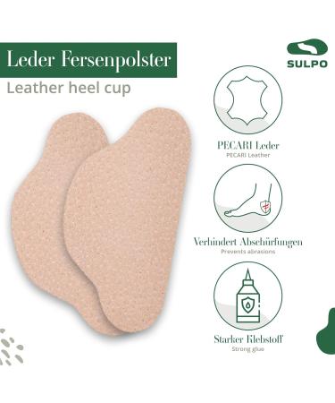 Buy Sulpo Real Leather Heel Cushions - Anti-Slip Pads for Blisters & Friction | Self-Adhesive Shoe Heel Protection - 4 Pairs | International Shipping - Buy Online on GoSupps.com