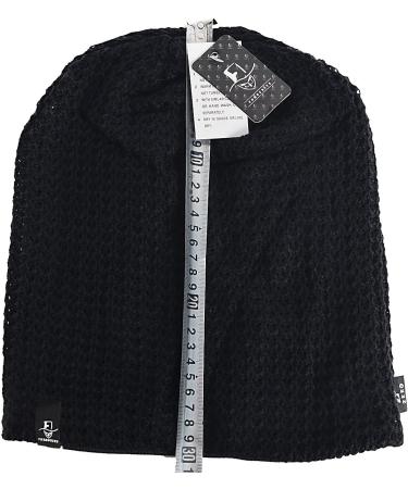 FORBUSITE Mens Long Slouchy Beanie Knit Cap - B08 Black - Buy Online on GoSupps.com