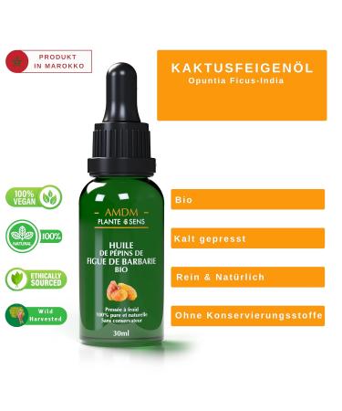 Organic Cactus Core Oil (30ml + 5ml Free) | Nourishing Oil for Face Skin Body Nails & Hair | Pure Prickly Pear Seed Oil - Buy Online on GoSupps.com