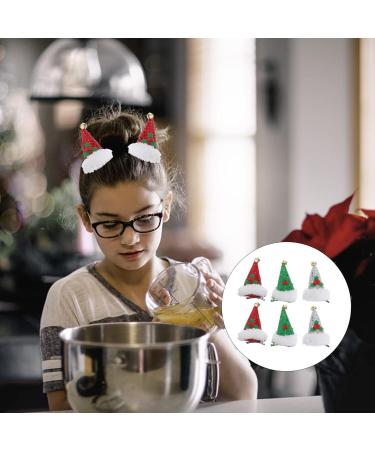 Lurrose 6pcs Christmas Hair Clips - Santa Claus Cap Hairpins | Festive Hair Accessories for Holiday Parties - Buy Online on GoSupps.com