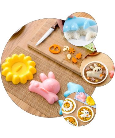 Alipis 16 Pcs Rice Ball Mold Baby Food Supplement Mold Bento Rice Ball Maker for Home Embossed Child 15X4CMx2pcs Assorted Colorx2pcs - Buy Online on GoSupps.com