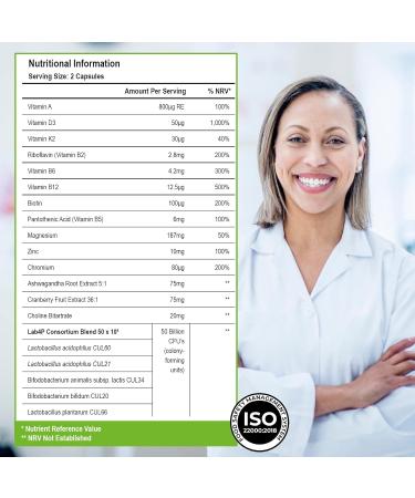 Health & Her Menopause Biome 50bn Live Cultures Supplements - 60 Tablets, Vegan & Phytoestrogen Free - Support for Menopause Symptoms - Buy Online on GoSupps.com