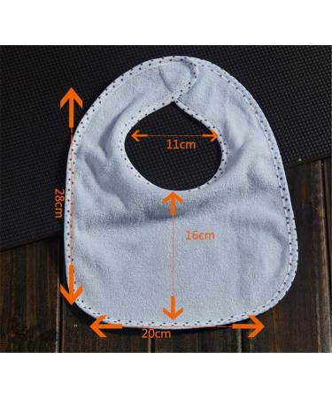 Baby Boys Girls Double Layer Cotton Bandana Drool Bibs (7 Pieces) - Soft Absorbent Drooling Bibs in White - Buy Online on GoSupps.com