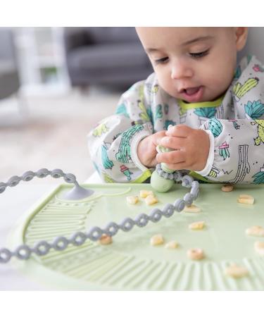 Bumkins Platinum Silicone Pacifier Clip | Baby Toy Straps for Sippy Cup, Teether | Gray | Safe for Teething Babies - Buy Online on GoSupps.com