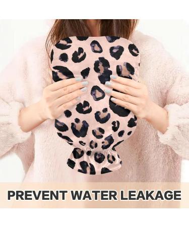 Leopard Hot Water Bottle with Cover - 2L Pain Relief & Sports Injury Hot Pack | International Shipping - Buy Online on GoSupps.com