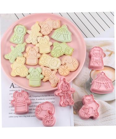 Alipis 1 Biscuit Mold Fudge Animal Crackers Pasties Fruit Muffin Mold Biscuits Cutter Metal 3D Bake Cookies 7.6x5cm Pink - Buy Online on GoSupps.com