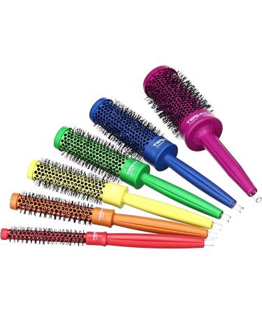 Termix C Ramic Pride Pack of 6 Round Ceramic Thermal Brushes with Ionised Bristles Leather Pride Toiletry Bag Included Inspired by the Diversity and Freedom of the LGTBI Flag - Buy Online on GoSupps.com