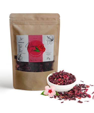 Dried Hibiscus Flower Organic Hibiscus Flowers Tea best for Infusions Hibiscus Iced Tea Cocktail Mocktail Syrups and Karkade by Cocktail Crowd Detox (65 G) - Buy Online on GoSupps.com