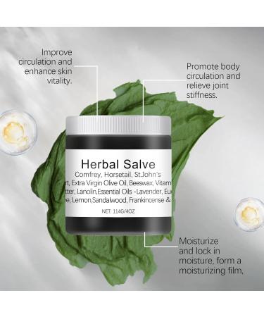 Herbal Salve Organic Herbal Salve Natural Joint Care Herbal Salve Comfrey Cream For Pain Organic Joint Cream Comfrey Salve Improves Mobility Reduces Swelling Comfrey Cream for Joint - Buy Online on GoSupps.com