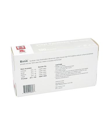 XLarge Vinyl Exam Gloves - Case of 1000, Powder-Free, Latex-Free, Disposable for Medical, Lab, Food Service & Beauty - Waterproof, Synthetic, Single-Use Glove 3.4 Mil XL - Buy Online on GoSupps.com