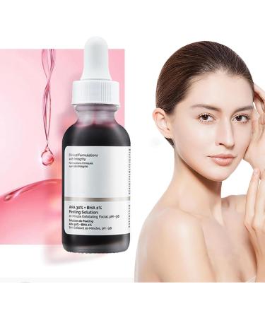 FunnAura AHA 30% + BHA 2% Peeling Solution Exfoliating Facial Serum Fighting Blemishes Reduces Pore Congestion(30 Ml) - Buy Online on GoSupps.com