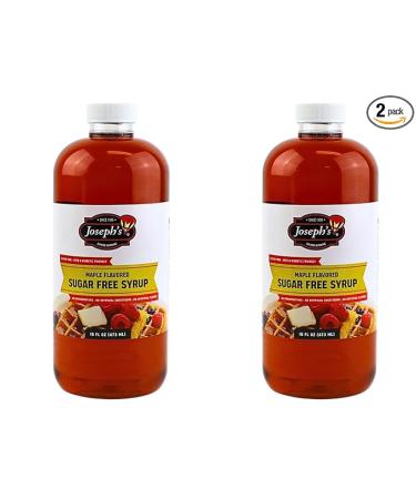 Joseph's Maple Flavored Sugar Free Syrup and Maltitol Sweetener Bundled by Louisiana Pantry (Maple, 2 Pack)
