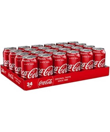 Coca-Cola Original Taste | Sparkling Soft Drink | Great Coke Taste | 330ml Cans | (Pack of 24) - Buy Online on GoSupps.com