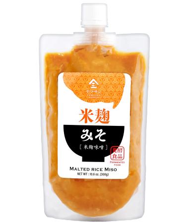 Miso Paste Malted rice, Handmade in Kyoto Japan 300g(10.58OZ),NON-GMO,NON-MSGYAMASAN Japanese Miso 10.6 Ounce (Pack of 1)