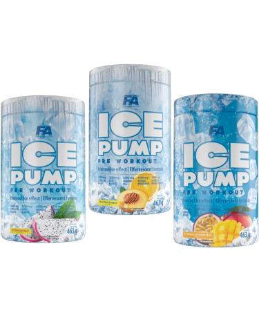 Fa Nutrition Ice Pump Booster 463g | Pre-Workout Supplement | Cooling Training Formula with L-Citrulline Beta-Alanine & Caffeine | Citrus-Peach Flavor - Buy Online on GoSupps.com