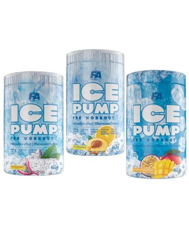 Fa Nutrition Ice Pump Booster 463g | Pre-Workout Supplement for Bodybuilding | Cooling Effect with L-Citrulline Beta Alanine Caffeine | Mango Passion Fruit Flavor - Buy Online on GoSupps.com