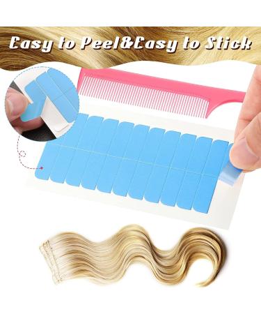 Morichy Hair Extension Tools 120PCS Tape in Hair Extensions with Double Sided Replacement Adhesive Hair Tape Tabs for Hair Weft Replacement and Hair Extensions Beauty - Buy Online on GoSupps.com