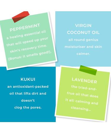 Spots & Stripes Gentle Cleansing Lotion for Boys | Skin Goals Face Wash for Teens | Blemish-Fighting with Coconut & Chamomile | 150ml - Buy Online on GoSupps.com