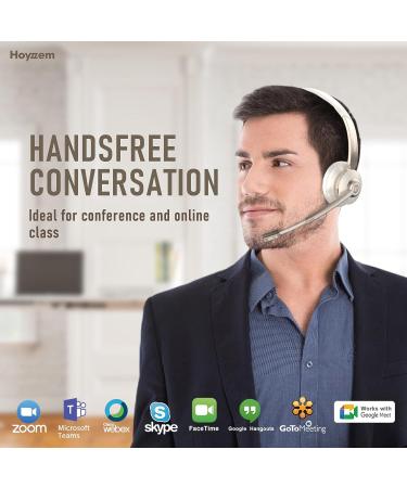 Wireless Bluetooth Headset with Noise Canceling Microphone - Trucker Headset for Office Work & Conference Calls - Buy Online on GoSupps.com