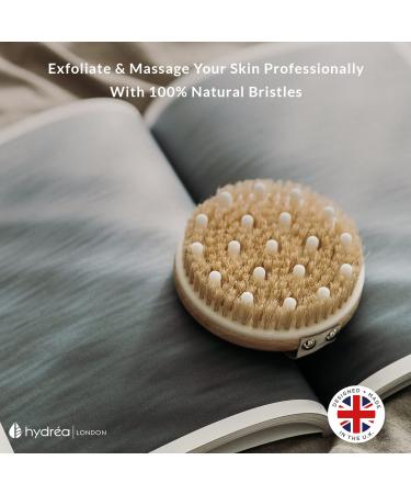 Hydrea London Lymph Flow Detox Brush | Natural Bristles & Rubber Nubs for Optimal Skin Care | Shop Internationally - Buy Online on GoSupps.com