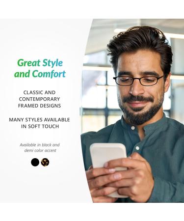 SAV Flex 2 E5020 Slim Oval Reading Glasses - Durable & Lightweight 2.5x Readers for Comfortable Reading Everywhere - Buy Online on GoSupps.com