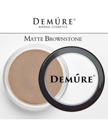 Demure Mineral Make Up Brownstone Matte Eyeshadow - Professional Loose Powder Eye Makeup - Buy Online on GoSupps.com