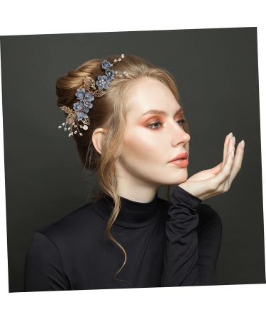 DOITOOL 2 Set Hairpin Bridal Hair Clip Flower Hair Clips for Women Wedding Womens Hair Clips Wedding Hair Clip Bridal Hair Comb Bridal Hair Accessories Bun Bridesmaid Crystal Zinc Alloy - Buy Online on GoSupps.com