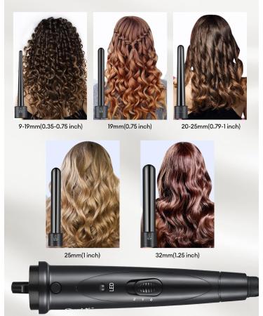 CCKeyin 5 In 1 Curling Iron Set | Multifunctional Ceramic Curler Kit for Large & Small Curls | International Shipping Available - Buy Online on GoSupps.com