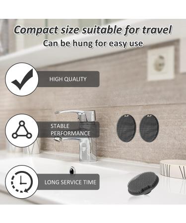 Silicone Facial Cleansing Exfoliator Brush for Deep Skin Care - Black - Buy Online on GoSupps.com