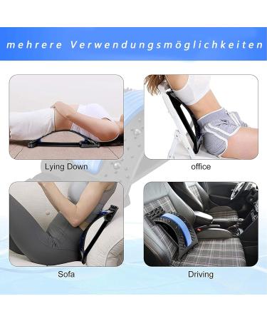 Back Extensor & Massage Support | Adjustable Back Stretcher with Magnetic Pearls for Lumbar Pain Relief & Posture Correction - International Shipping Available - Buy Online on GoSupps.com