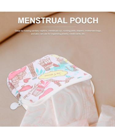 Yarnow Hygiene Bag Organizer for Girls - Period Underwear & Makeup Pockets - Travel-Ready 4.72x4.32in - Buy Online on GoSupps.com