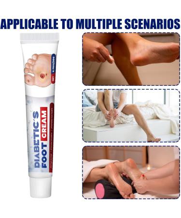  Generisch Foot Cream | Foot Cream for Dry Skin 20g | Moisturizing Heel Care for Home and On-the-Go Men and Women Daily Use Hiking Climbing Travel - Buy Online on GoSupps.com