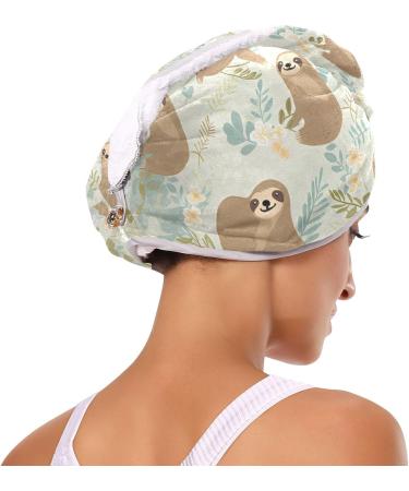 Buy Cute Sloths Hair Towel 2 Pack | Super Absorbent Quick Dry Hair Turbans for Women & Girls - Buy Online on GoSupps.com
