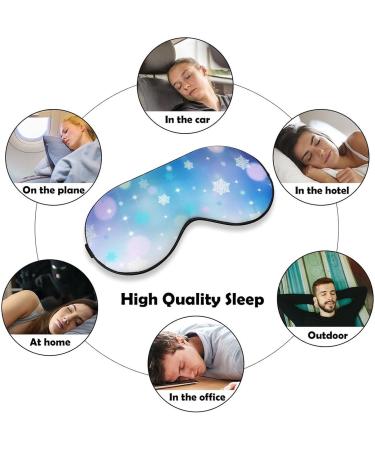Christmas Shining Snowflake Sleep Mask - Adjustable Eye Cover for Sleeping & Travel - Buy Online on GoSupps.com