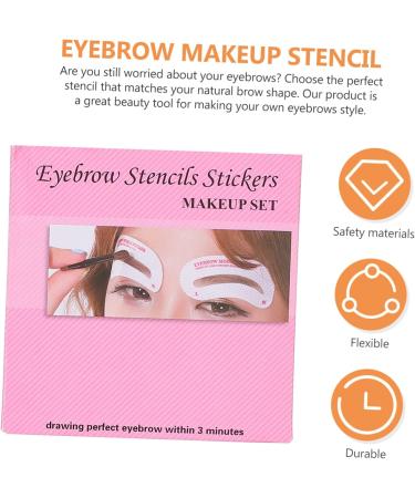 NOLITOY 72pcs Eyebrow Stickers Eyebrow Drawing Sticker Eyebrow Shaper Kit Hair Care Product Miss Girl 8.5x8.5cm As Shown - Buy Online on GoSupps.com