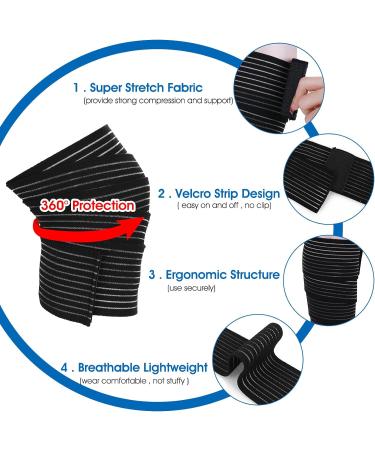 Highly Elastic Calf Compression Sleeves for Men & Women Wrap-Around Leg Compression Sleeve and Shin Splint Support 2pcs Calf Compression Sleeves - Buy Online on GoSupps.com