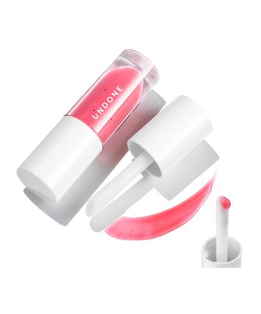 Undone Beauty Poppa Gloss Moisturizing Tinted Lip Gloss-Balm Hybrid with Long Wear Lieghtweight Formula - Cloudberry Seed Oil Extract for Lip Nourishment & Conditioning - Passion Fruit