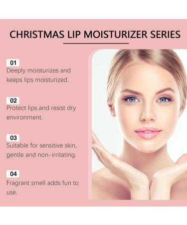Moisturizing Lip Balm Nourishing Christmas Plumping Effect Non-Greasy Lip Repair Sticks | For Women and Men Winter Birthday Holiday Travel Dating Everyday Party Office Work - Buy Online on GoSupps.com