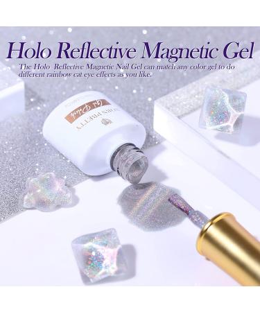 Born Pretty 9D Cat Magnetic Gel Polish - Holographic Rainbow Reflective Nail Art | 7ML - Buy Online on GoSupps.com