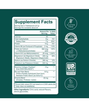 Bio.me GLP-1 Support Powder & Synbiotic Capsules - Raspberry Fiber (24 Servings) + Collagen Enzymes B Vitamins - 3-in-1 Prebiotics & Probiotics for Gut Health Energy Immune Support (60 Caps) - Buy Online on GoSupps.com