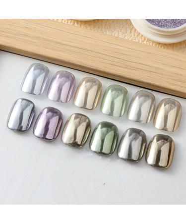 Ensemble de poudre chrom e pour ongles Pigment effet miroir poussi re paillet e scintillante couleur de finition m tallique brillance longue dur e conception d'application facile | pour le 02 - Buy Online on GoSupps.com