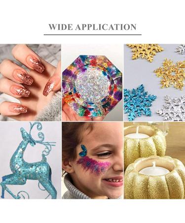 VEGCOO Nail Art Glitter Sequins Powder Set - 36 Pots Holographic & Chunky Glitter for Nails, Body, Face - Crafting & Scrapbooking Supplies - Buy Online on GoSupps.com