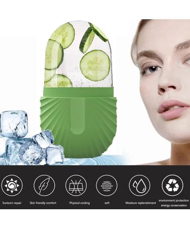Ice Roller For Face Eyes and Neck To Brighten Skin & Enhance Your Natural Glow/Reusable Facial Treatment to Tighten & Tone Skin & De-Puff The Eye Area (Green) - Buy Online on GoSupps.com