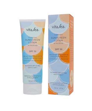 Noodle & Boo Vita Sea Hydrating Sunscreen Lotion SPF 50 | UVA & UVB Protection | Reef Friendly Formula with Sea Kelp and Vitamins E & C | 4 Fl Oz - Buy Online on GoSupps.com